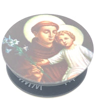 St. Anthony Holy Sockets Pop Socket Cell Phone Accessory - Unique Catholic Gifts