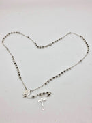 Handcrafted  Sterling Silver Rosary (3mm) - Unique Catholic Gifts