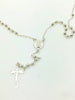 Handcrafted  Sterling Silver Rosary (3mm) - Unique Catholic Gifts