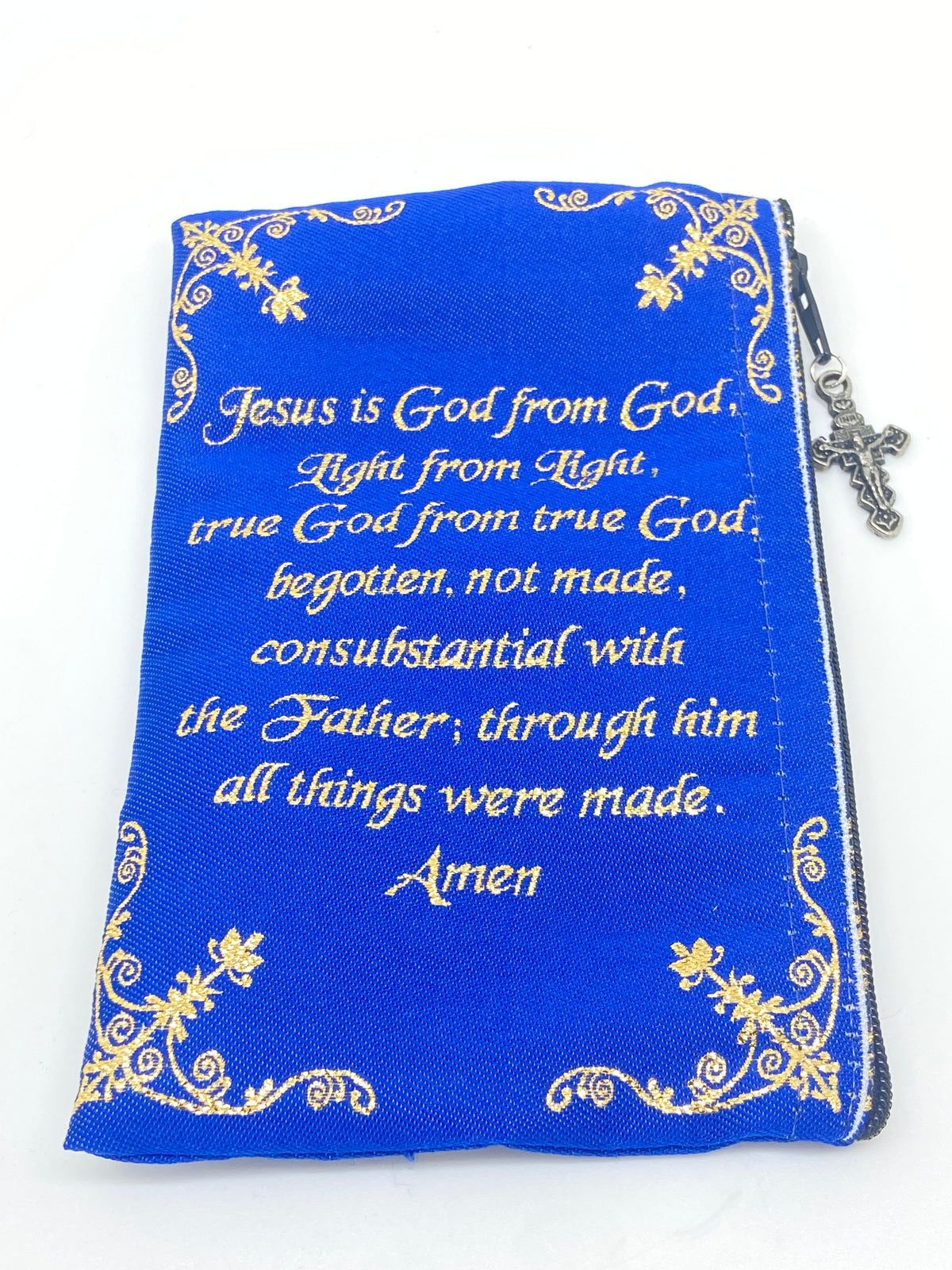 Divine Mercy Woven Tapestry Rosary Pouch - Unique Catholic Gifts