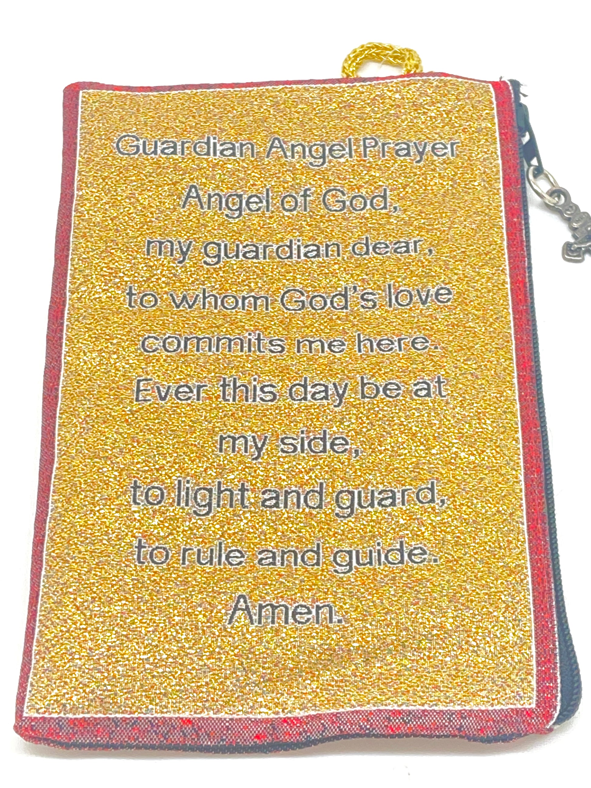 Saint Gabriel Woven Tapestry Rosary Pouch - Unique Catholic Gifts