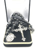 Hematite St. Benedict Corded Rosary (8 mm) - Unique Catholic Gifts