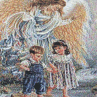 Hand Woven Guardian Angel Rosary Pouch - Unique Catholic Gifts