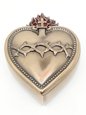 Sacred Heart Keepsake Box 4 3/4