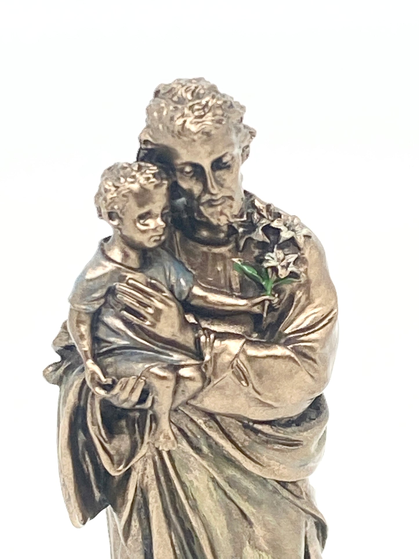 St. Joseph Mini Bronze Statue (3 3/8") - Unique Catholic Gifts
