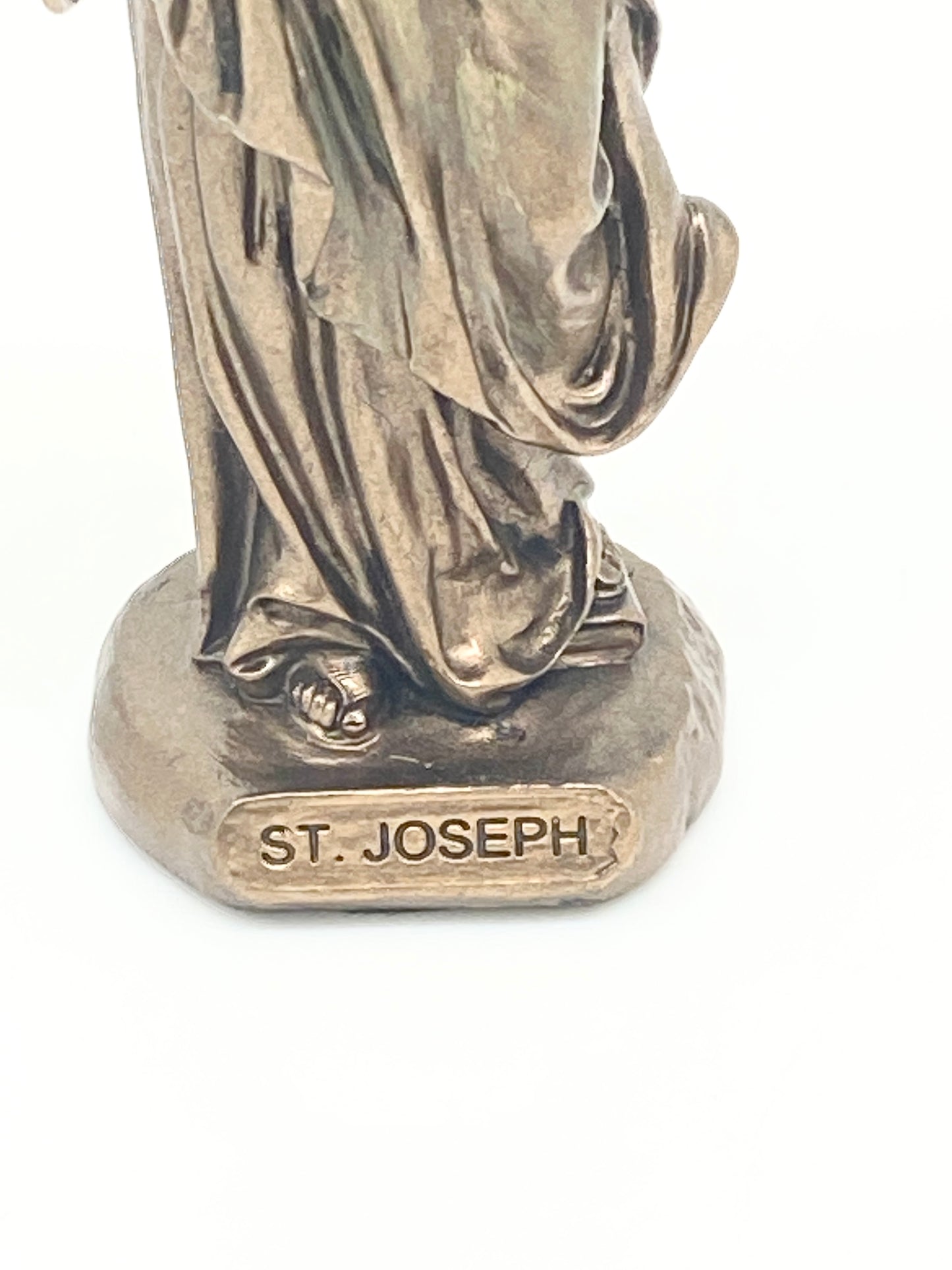 St. Joseph Mini Bronze Statue (3 3/8") - Unique Catholic Gifts