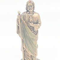 St. Jude Mini Bronze Statue 3 3/8" - Unique Catholic Gifts