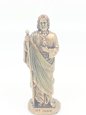 St. Jude Mini Bronze Statue 3 3/8