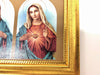 The Sacred Hearts in a Gold Frame (5x7") - Unique Catholic Gifts