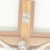 Mahogany/Olive Wood Crucifix 8" - Unique Catholic Gifts