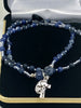 Genuine Blue Sodalite Twist Rosary Bracelet (4mm) - Unique Catholic Gifts