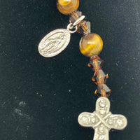 Genuine Tiger Eye Bracelet (6 mm) - Unique Catholic Gifts