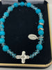 Genuine Turquoise Rosary Bracelet (6 mm) - Unique Catholic Gifts