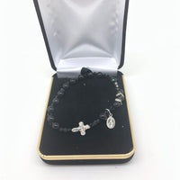 Genuine Black Onyx Bracelet (6 mm) - Unique Catholic Gifts