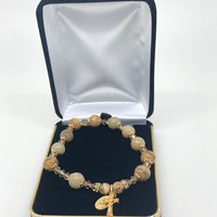 Genuine Picture Jasper Rosary Bracelet (8 mm) - Unique Catholic Gifts
