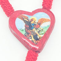 St. Michael Chaplet Red Wood Rosary Beads - Unique Catholic Gifts