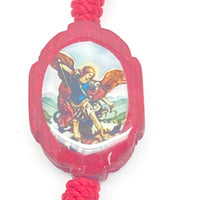 St. Michael Chaplet Red Wood Rosary Beads - Unique Catholic Gifts