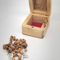 Olive Wood Rosary and Relic Box - Unique Catholic Gifts