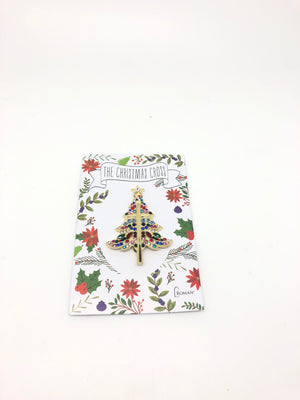 Christmas Tree Cross Pin - Unique Catholic Gifts