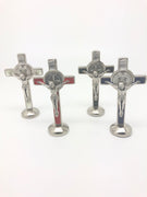 Auto St. Benedict Enamel Crucifix  (3") - Unique Catholic Gifts