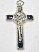 Black Enamel St. Benedict Cross (3") - Unique Catholic Gifts