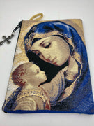 Icon Rosary Pouch "Madonna and Child"  ( 4 1/4") - Unique Catholic Gifts