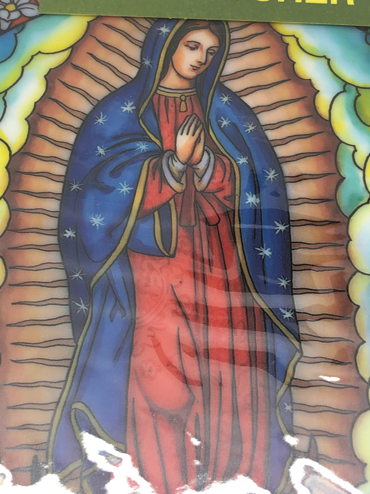 Our Lady of Guadalupe Catholic Stained Glass Sticker Suncatcher - Unique Catholic Gifts