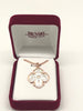 Two Tone Rose Gold and Sterling Silver 4-way medal (3/4") on 18" Gold Plated Chain. - Unique Catholic Gifts