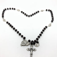 St. Benedict Brown Wood Rosary  (7 mm) - Unique Catholic Gifts