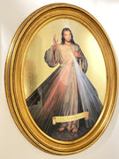 Italian Divina Misericordia Pintura De Madera (Divine Mercy  Wooden Painting) - Unique Catholic Gifts
