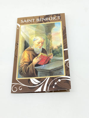 St. Benedict Prayer Biography Card - Unique Catholic Gifts