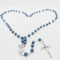 Blue Rosary from the Holy Land (7 mm) - Unique Catholic Gifts