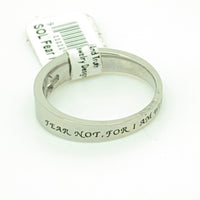 Lady's "Fear Not" Solitaire Ring - Unique Catholic Gifts
