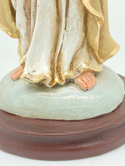 Rosa Mystica Hand Painted Statue 11 1/2" - Unique Catholic Gifts
