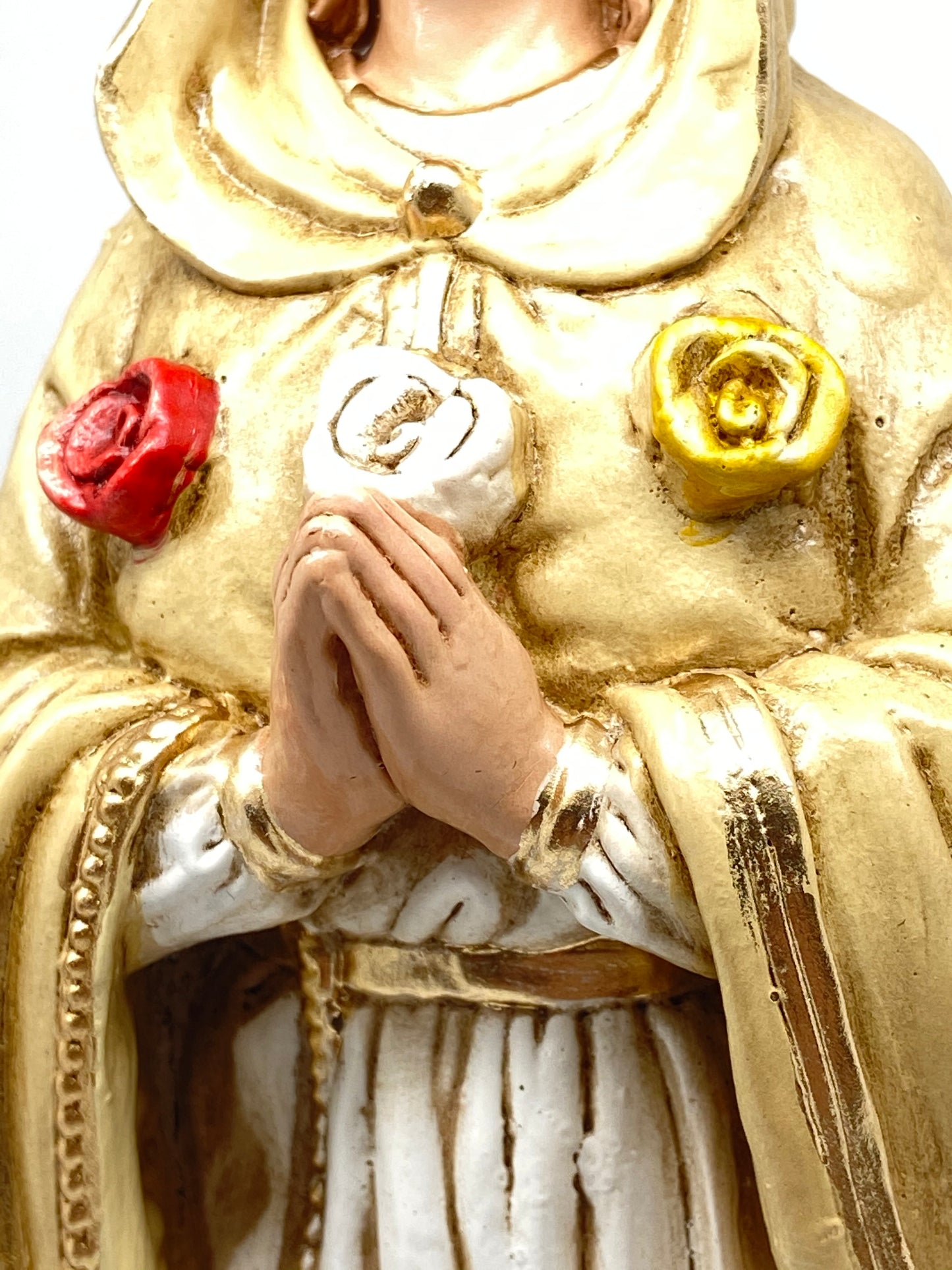 Rosa Mystica Hand Painted Statue 11 1/2" - Unique Catholic Gifts