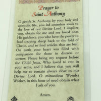 St. Anthony Laminated Holy Card (Plastic Covered) - Unique Catholic Gifts