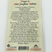 St. Josephine Bakhita Laminated Holy Card (Plastic Covered) - Unique Catholic Gifts