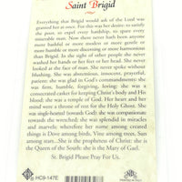 St. Bridged of Ireland Laminated Holy Card (Plastic Covered) - Unique Catholic Gifts