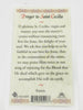 St. Cecilia Laminated Holy Card (Plastic Covered) - Unique Catholic Gifts