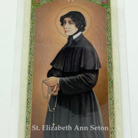 St, Elizabeth Ann Seton Laminated Holy Card (Plastic Covered) - Unique Catholic Gifts