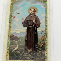 St Francis Prayer for Peace Laminated Holy Card (Plastic Covered) - Unique Catholic Gifts