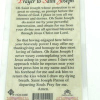St. Joseph Laminated Holy Card (Plastic Covered) - Unique Catholic Gifts