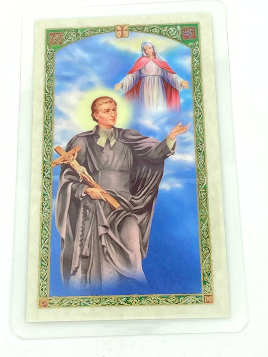 St. Louis de Monfort Laminated Holy Card (Plastic Covered) - Unique Catholic Gifts