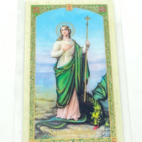 St. Martha Novena Laminated Holy Card (Plastic Covered) - Unique Catholic Gifts