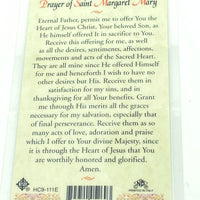 St. Margaret Mary Laminated Holy Card (Plastic Covered) - Unique Catholic Gifts