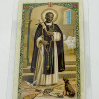 St. Martin de Porres Laminated Holy Card (Plastic Covered) - Unique Catholic Gifts