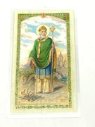 St. Patrick Laminated Holy Card - Unique Catholic Gifts