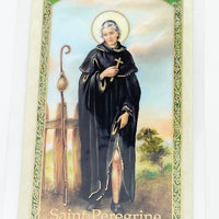 St. Peregrine Laminated Holy Card - Unique Catholic Gifts