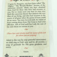 St. Peregrine Laminated Holy Card - Unique Catholic Gifts