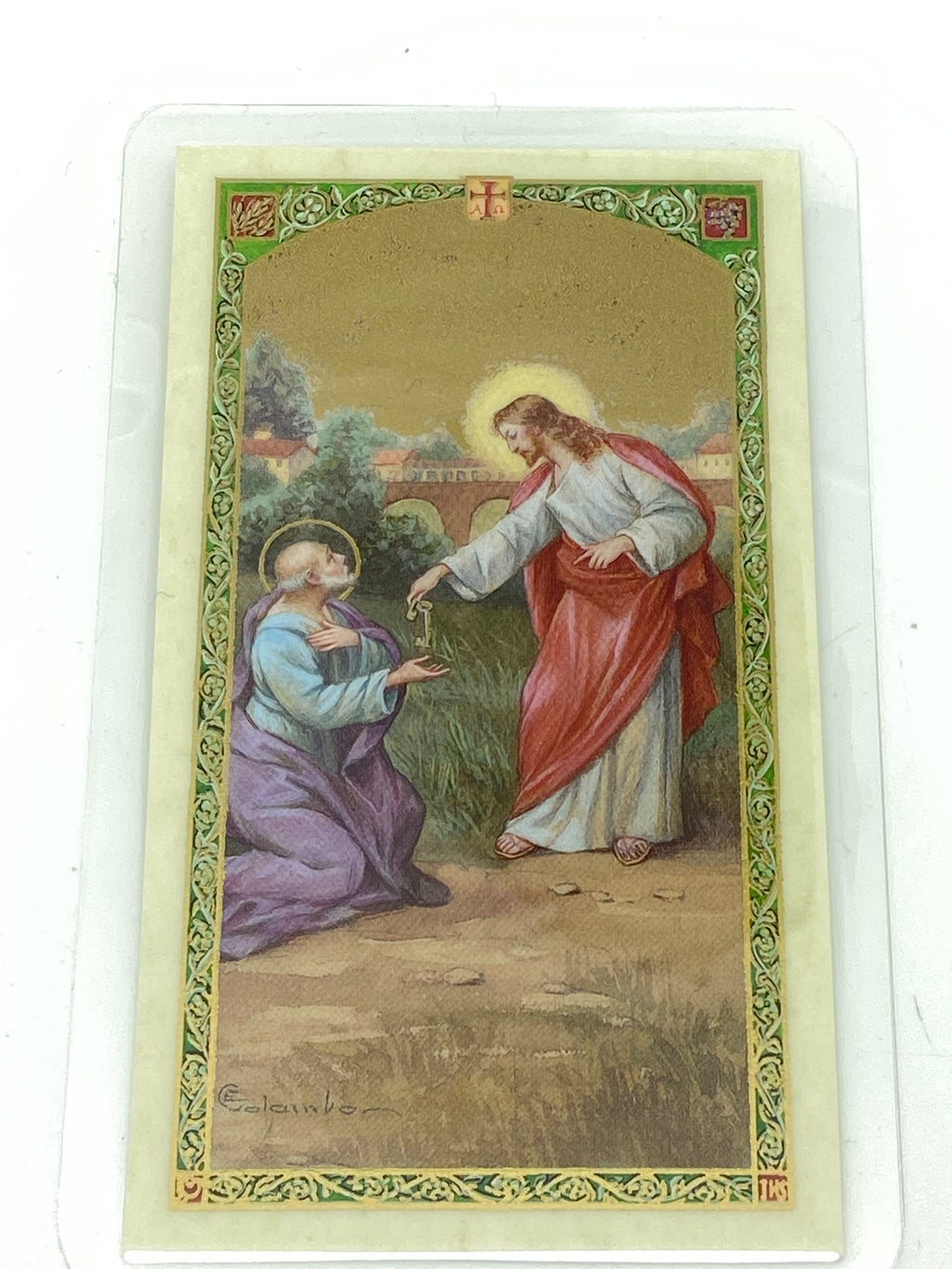 St. Peter the Apostle Laminated Holy Card - Unique Catholic Gifts